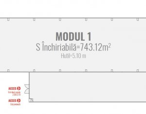 Hala depozitare sau productie 871 mp, 2 rampe, Someseni - Aeroport
